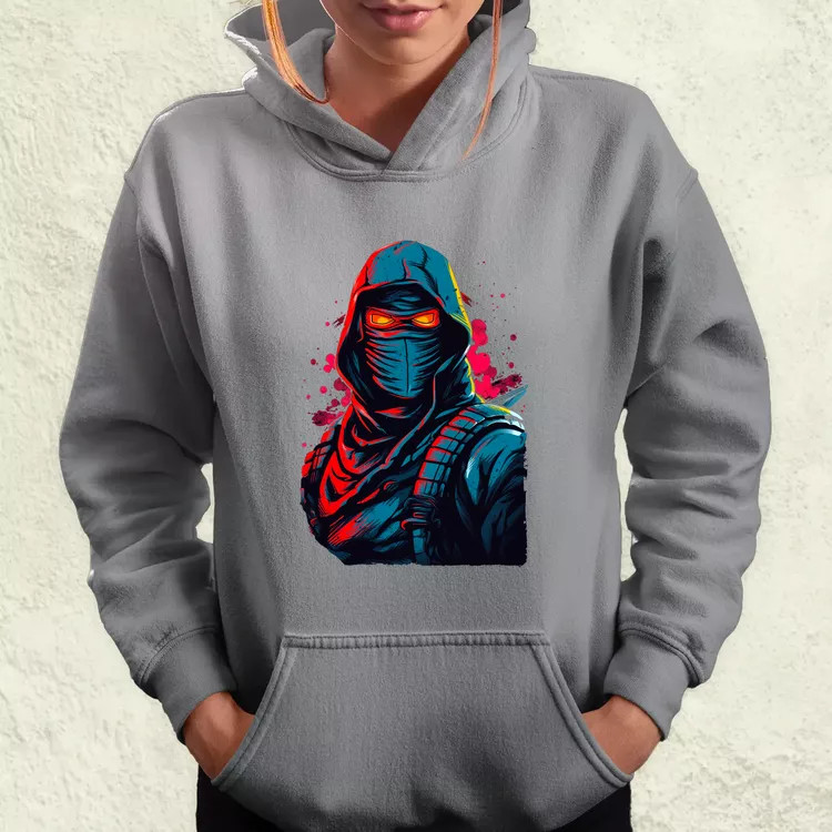 Retró ninja v2 női pulóver