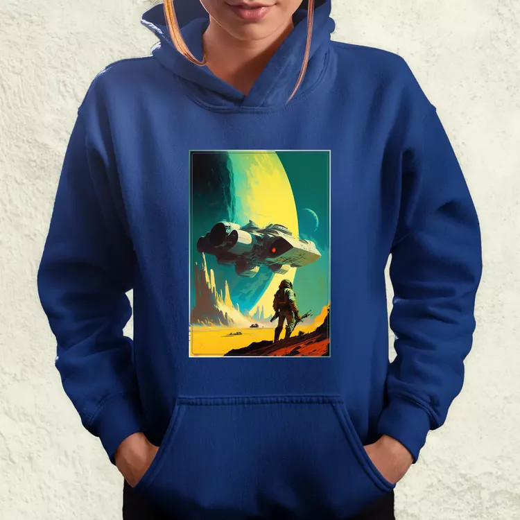 Retró sci-fi v1 női pulóver