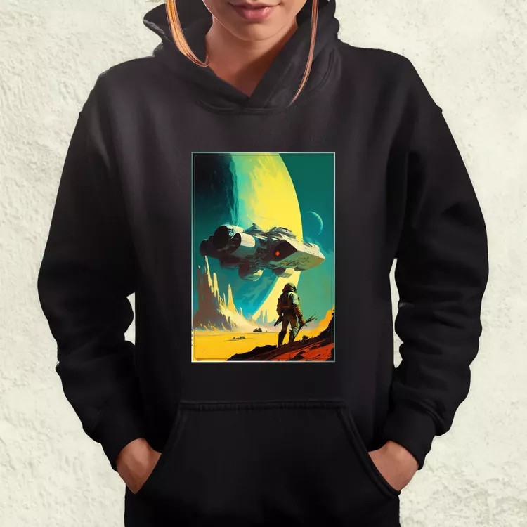 Retró sci-fi v1 női pulóver