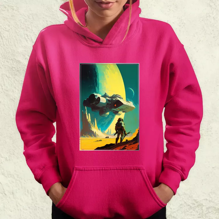 Retró sci-fi v1 női pulóver