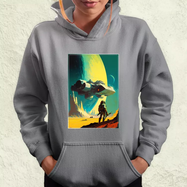 Retró sci-fi v1 női pulóver