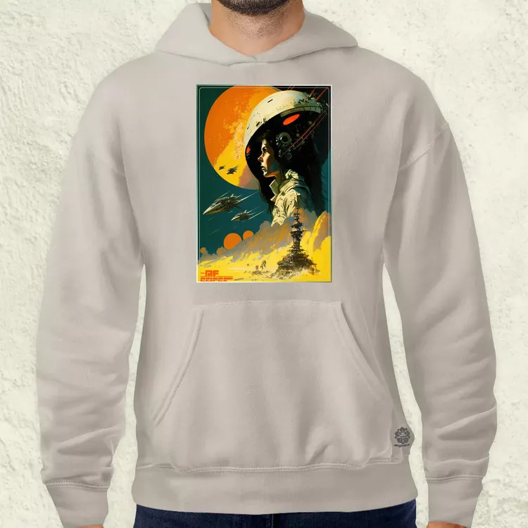 Retró sci-fi v10 férfi pulóver
