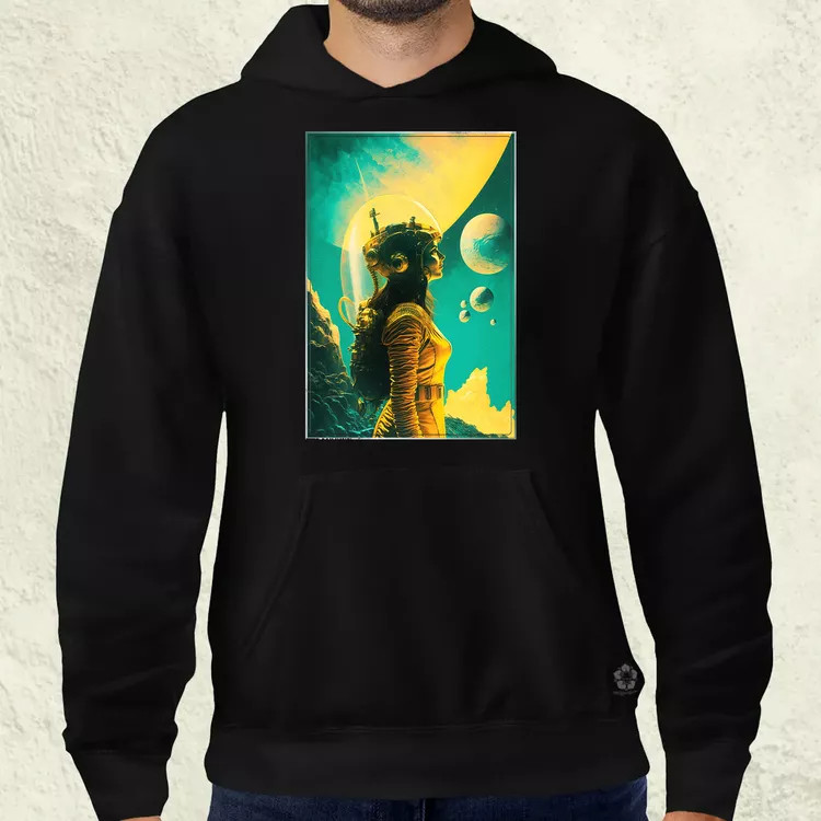 Retró sci-fi v11 férfi pulóver