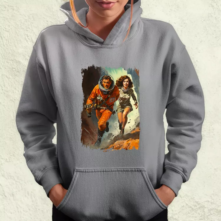 Retró sci-fi v12 női pulóver