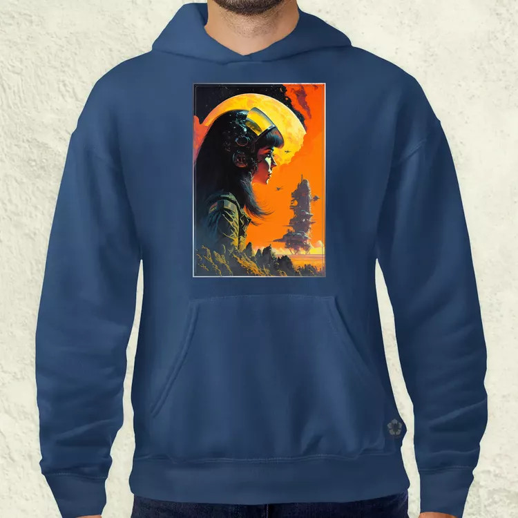 Retró sci-fi v3 férfi pulóver