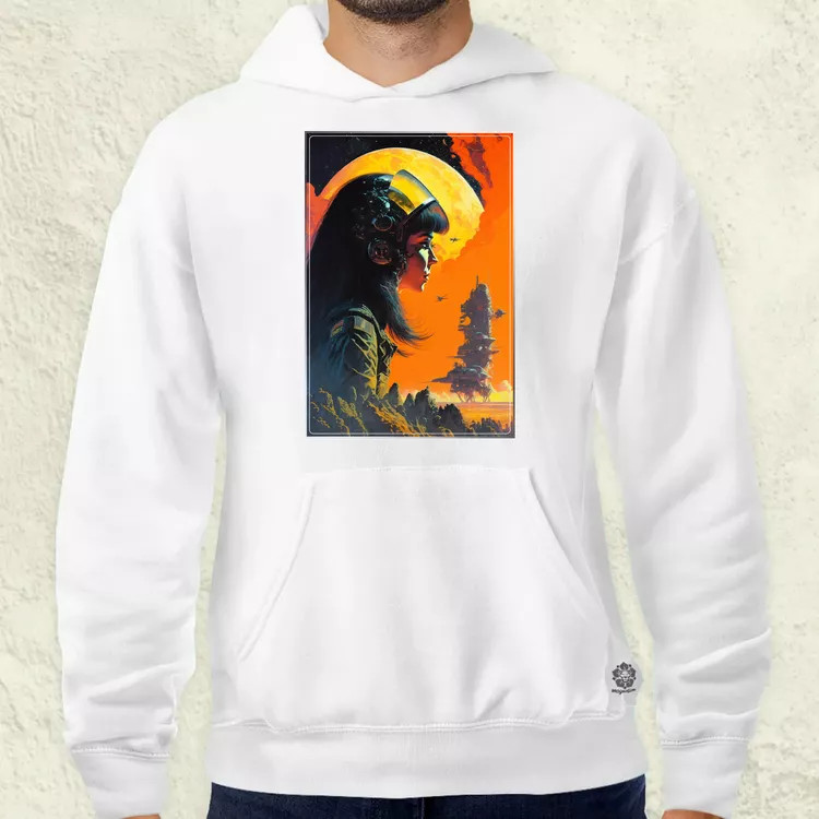 Retró sci-fi v3 férfi pulóver