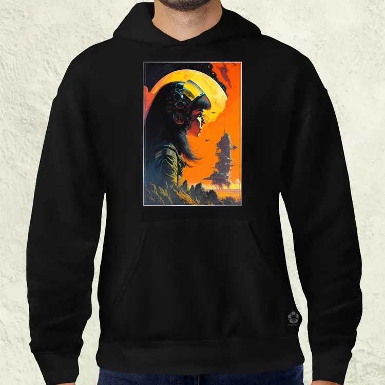 Retró sci-fi v3 férfi pulóver