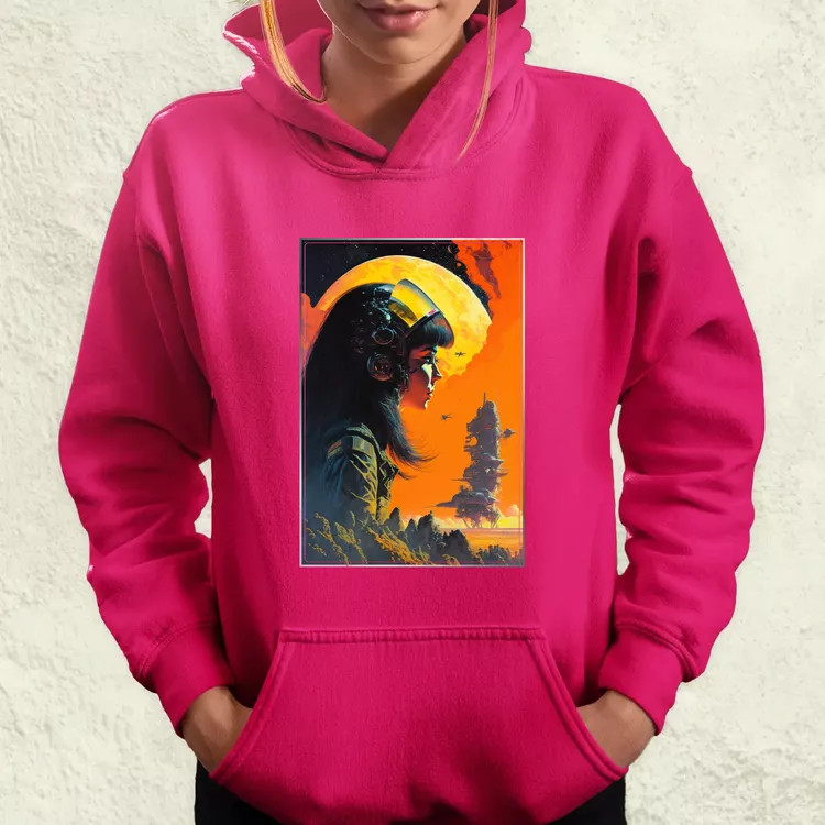 Retró sci-fi v3 női pulóver