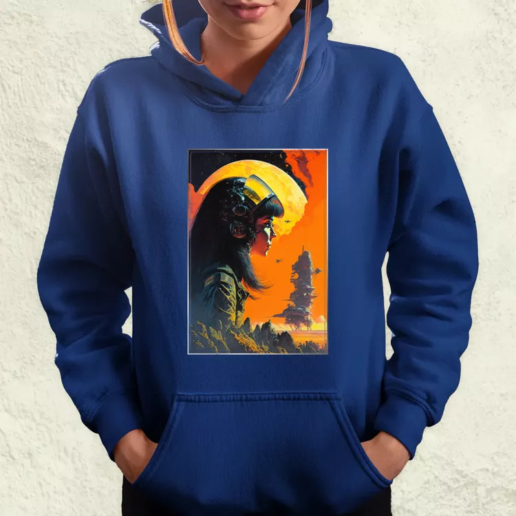 Retró sci-fi v3 női pulóver