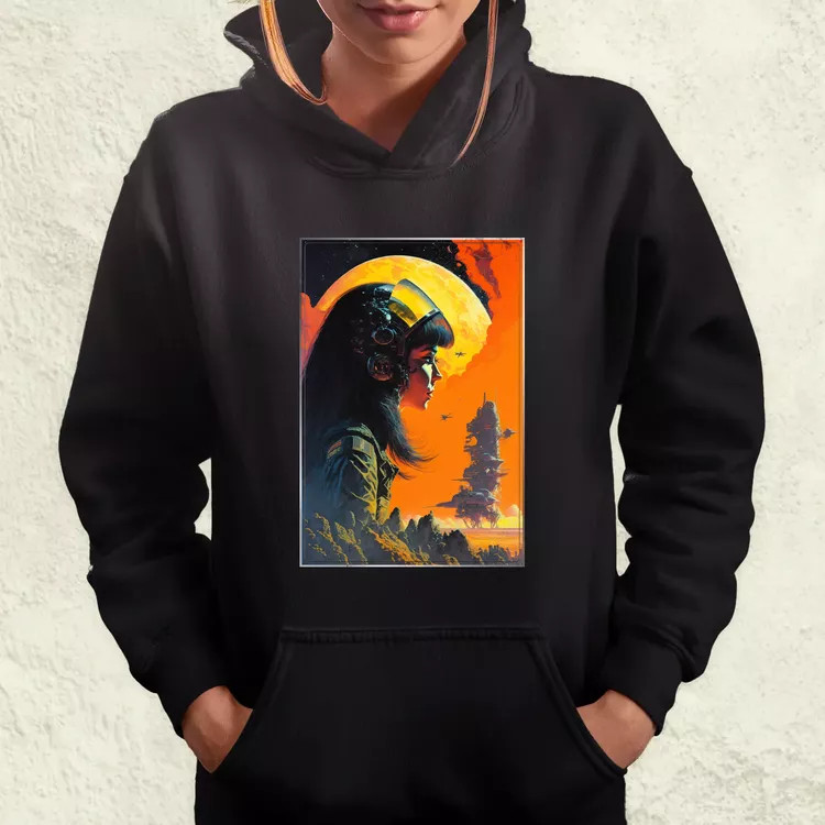 Retró sci-fi v3 női pulóver