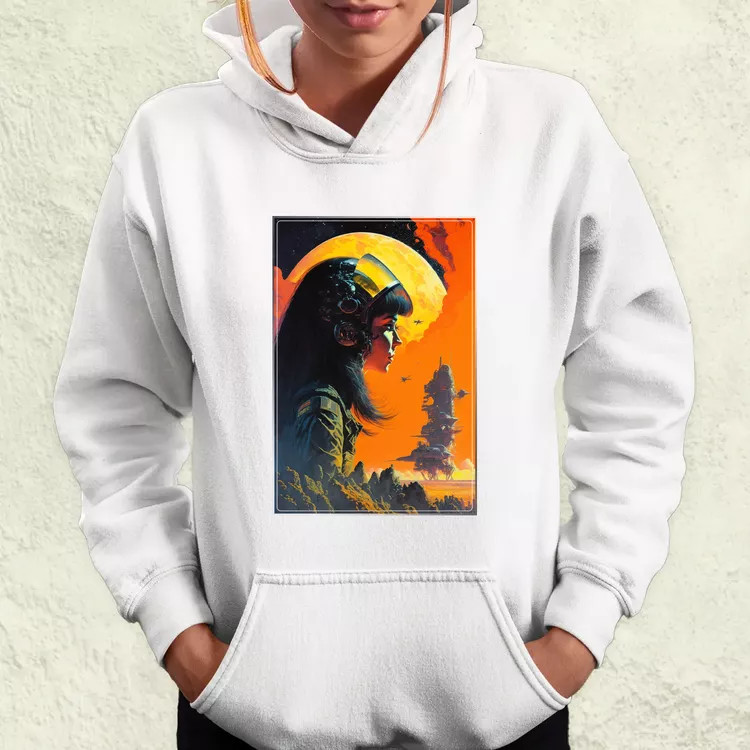 Retró sci-fi v3 női pulóver