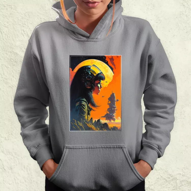 Retró sci-fi v3 női pulóver