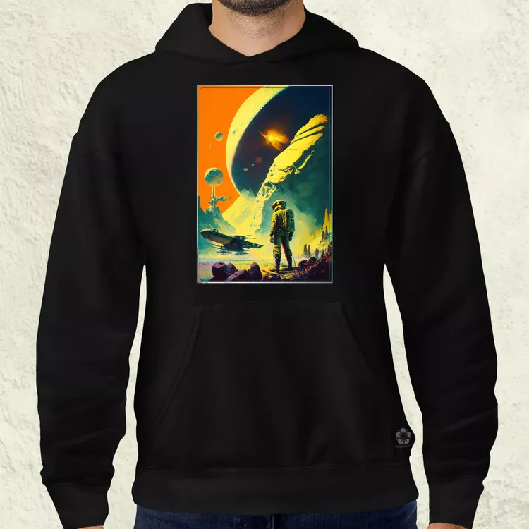 Retró sci-fi v4 férfi pulóver