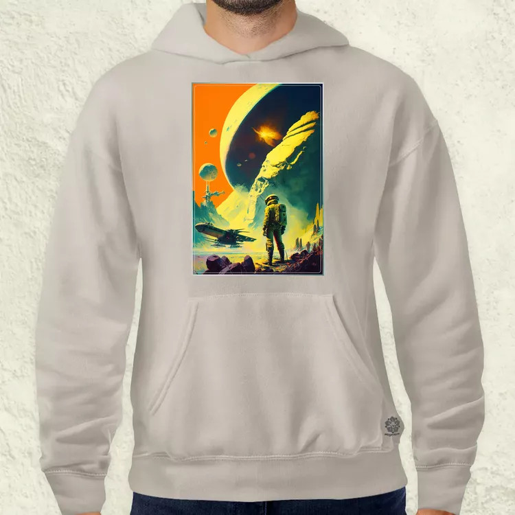 Retró sci-fi v4 férfi pulóver