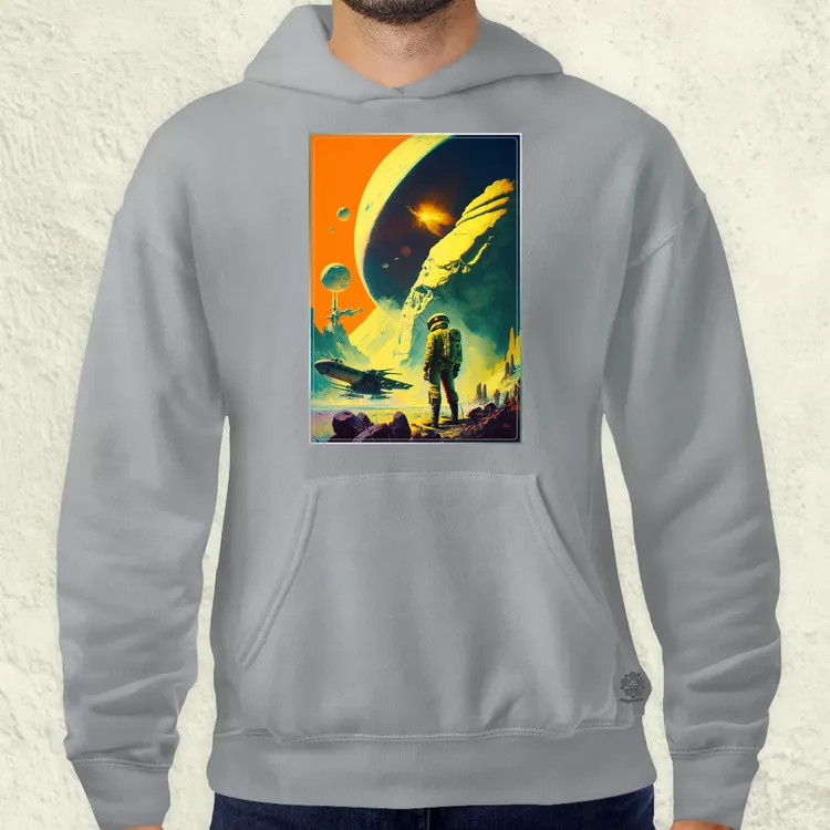 Retró sci-fi v4 férfi pulóver