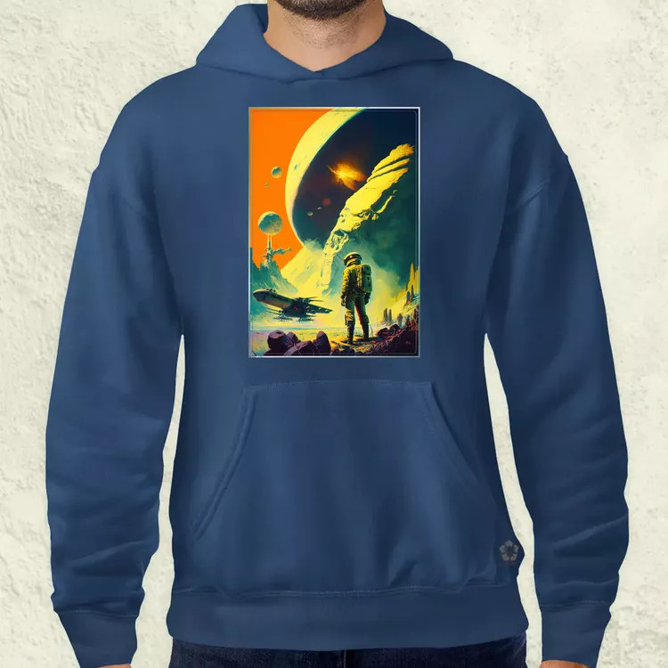 Retró sci-fi v4 férfi pulóver