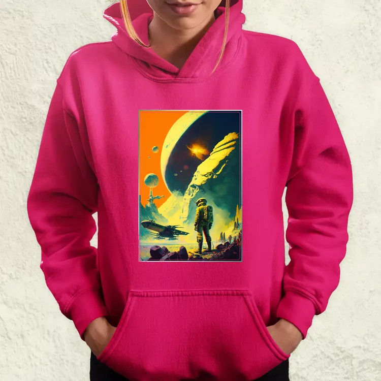 Retró sci-fi v4 női pulóver