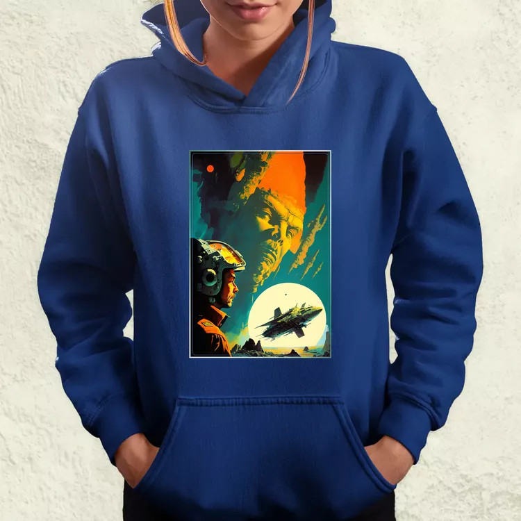 Retró sci-fi v5 női pulóver