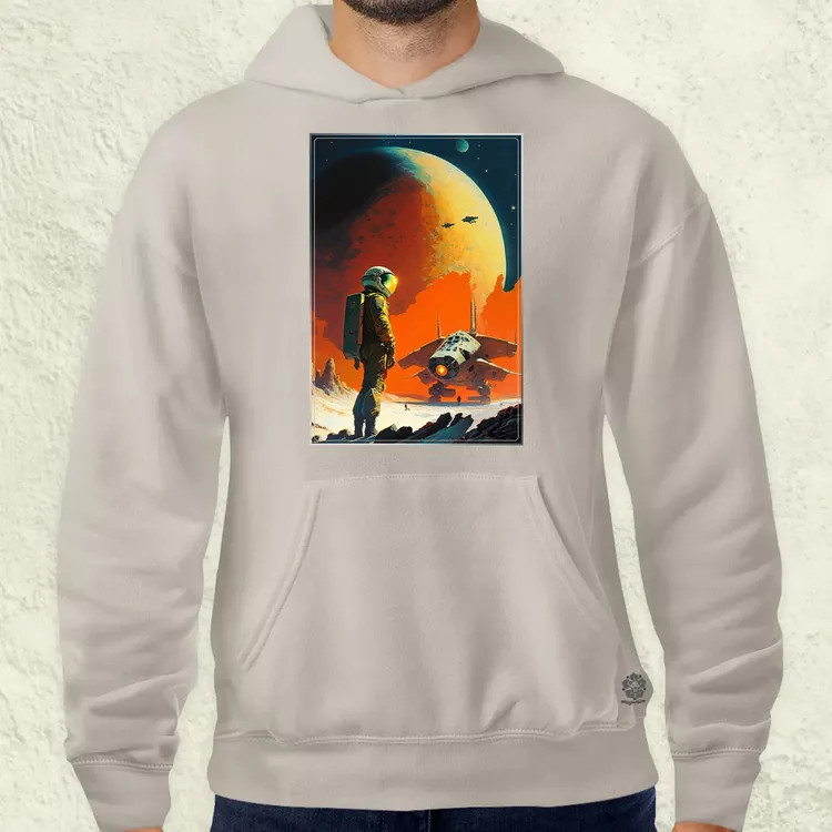 Retró sci-fi v6 férfi pulóver