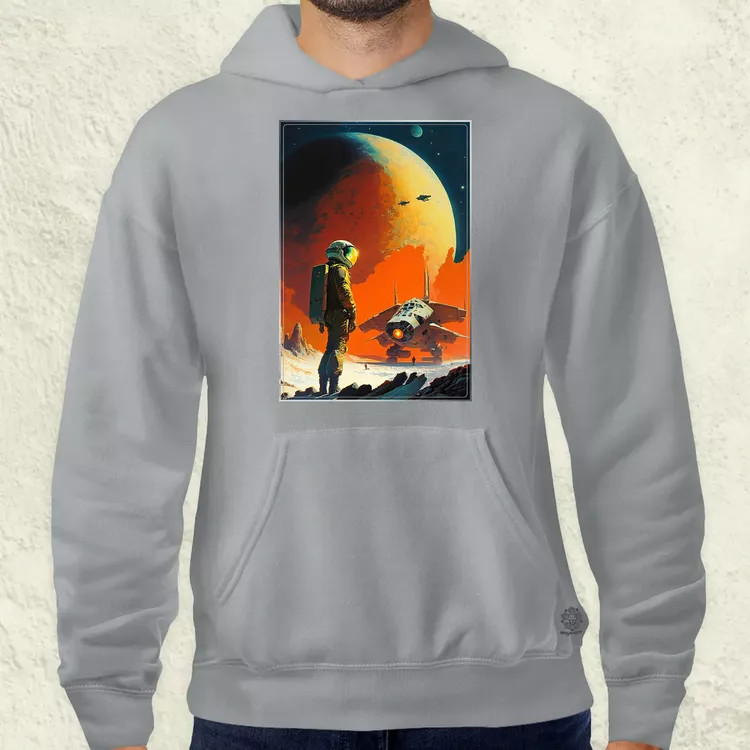 Retró sci-fi v6 férfi pulóver