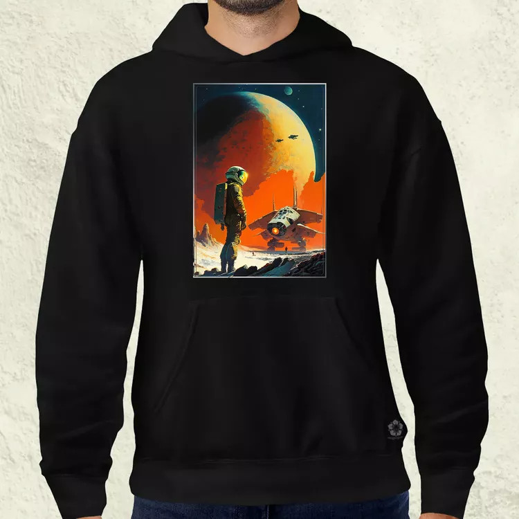 Retró sci-fi v6 férfi pulóver