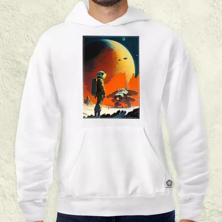 Retró sci-fi v6 férfi pulóver