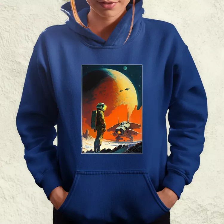 Retró sci-fi v6 női pulóver