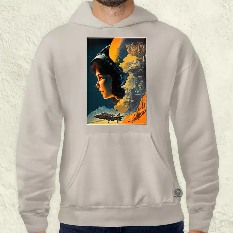Retró sci-fi v7 férfi pulóver