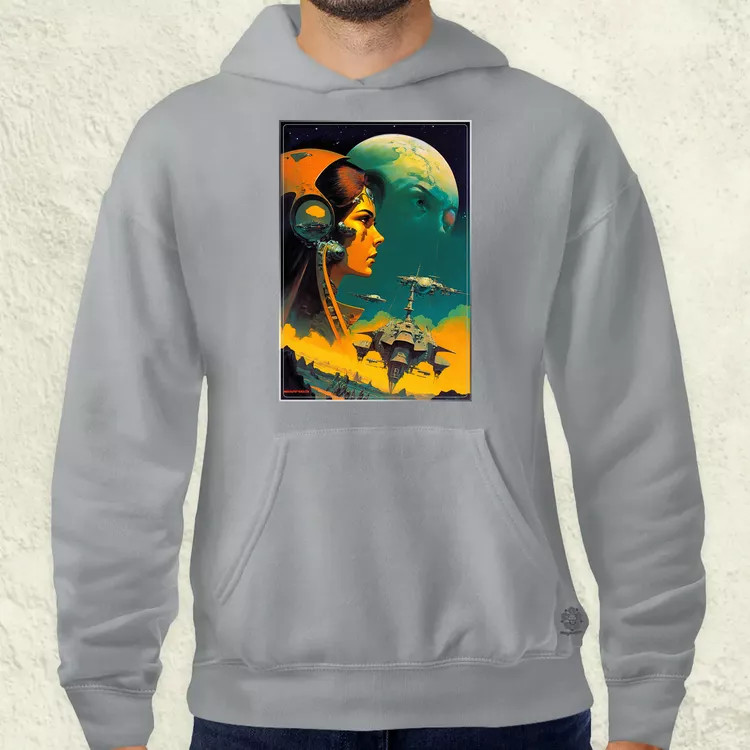 Retró sci-fi v9 férfi pulóver