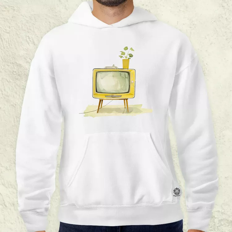 Retrtó TV v1 férfi pulóver