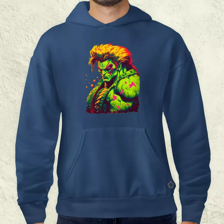 Street Fighter Blanka férfi pulóver