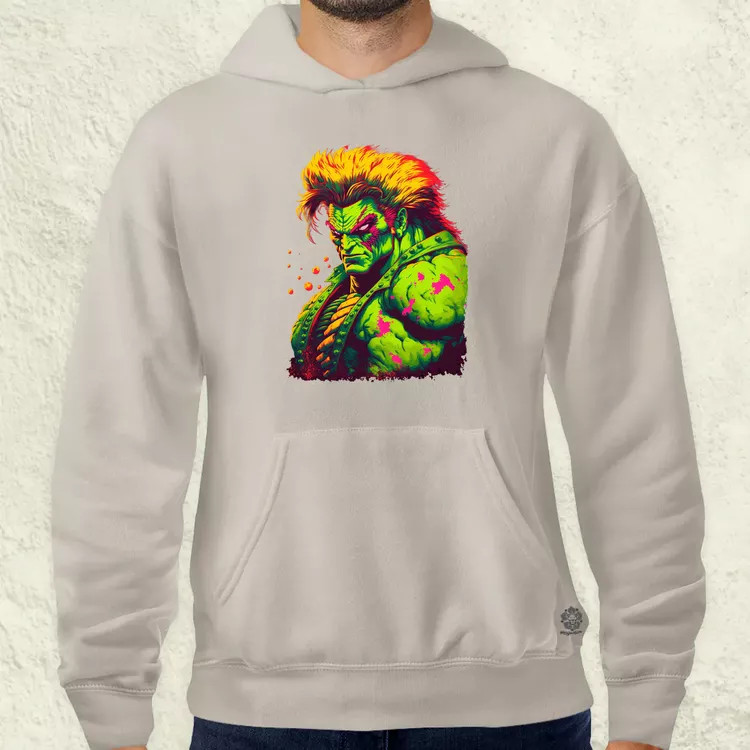 Street Fighter Blanka férfi pulóver