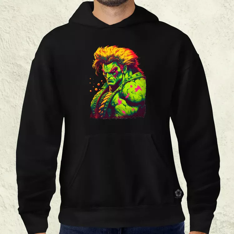 Street Fighter Blanka férfi pulóver