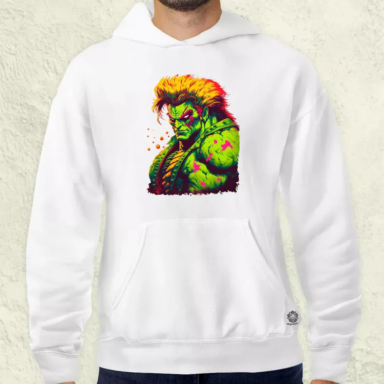 Street Fighter Blanka férfi pulóver