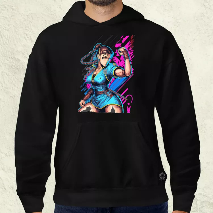 Street Fighter Chun-Li férfi pulóver
