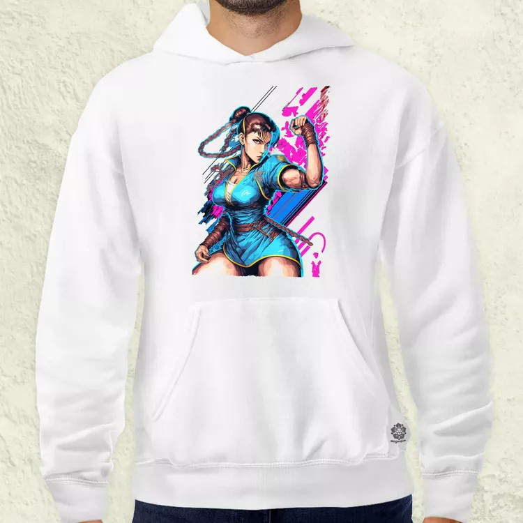 Street Fighter Chun-Li férfi pulóver