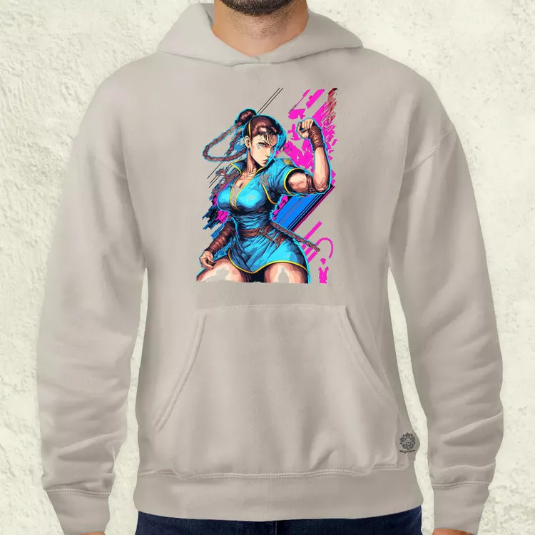 Street Fighter Chun-Li férfi pulóver