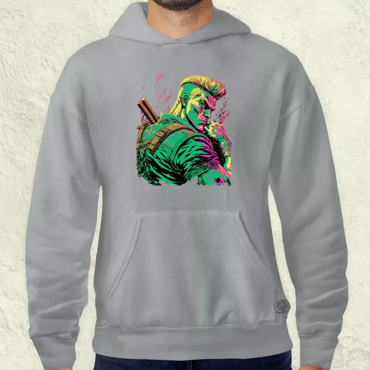 Street Fighter Guile férfi pulóver