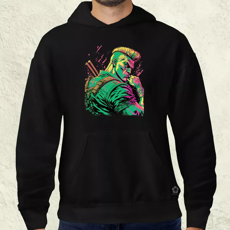 Street Fighter Guile férfi pulóver