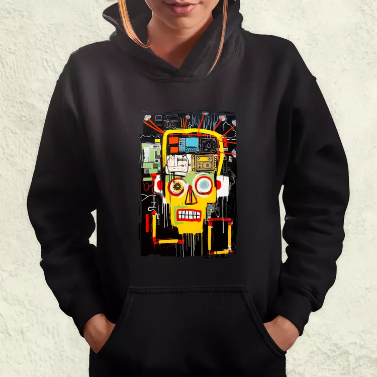 Basquiat béke és technológia v2 női pulóver