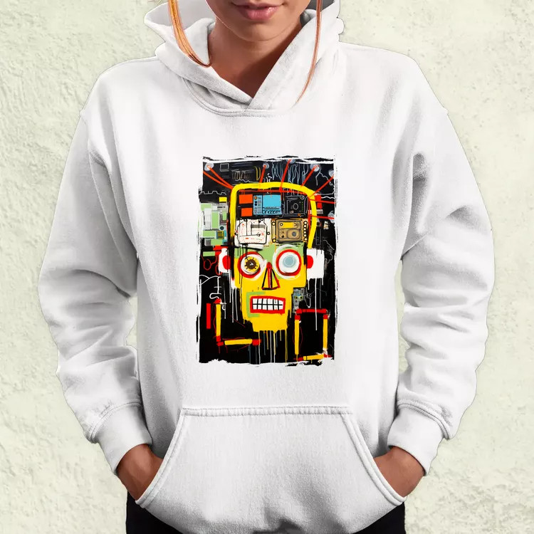 Basquiat béke és technológia v2 női pulóver