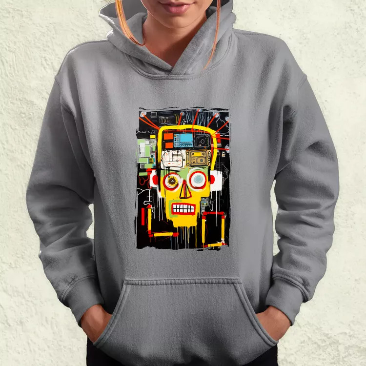 Basquiat béke és technológia v2 női pulóver