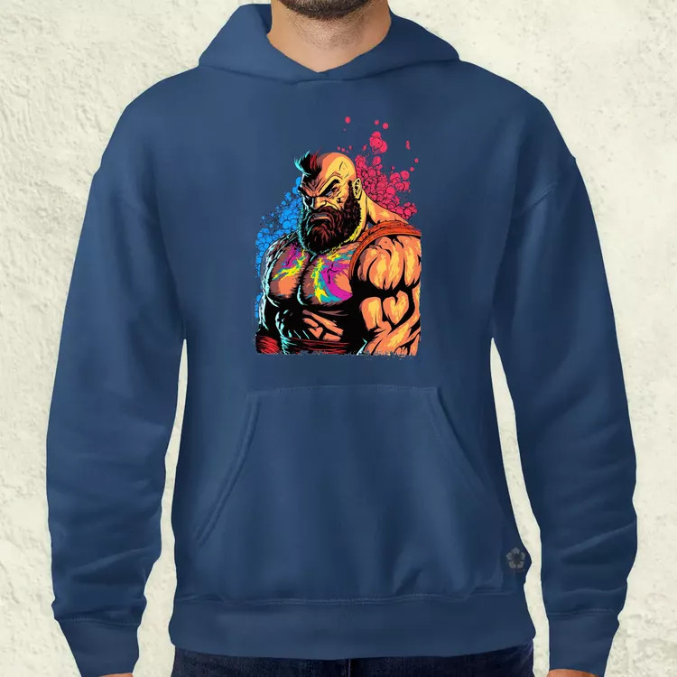Street Fighter Zangief férfi pulóver