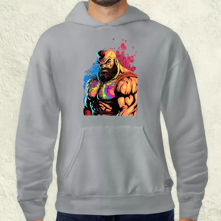 Street Fighter Zangief férfi pulóver