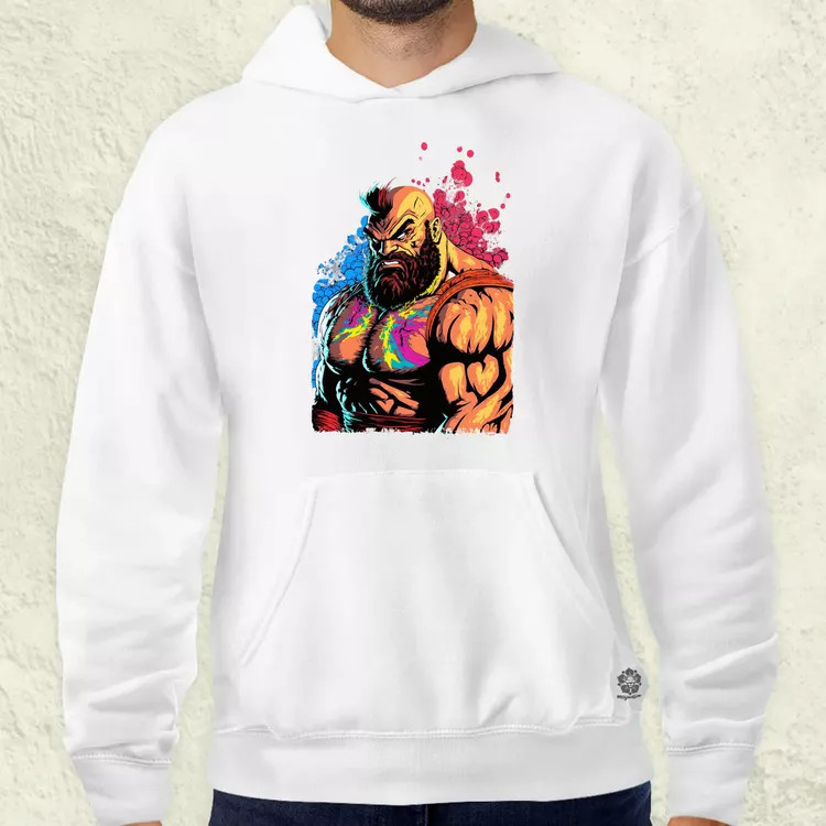 Street Fighter Zangief férfi pulóver
