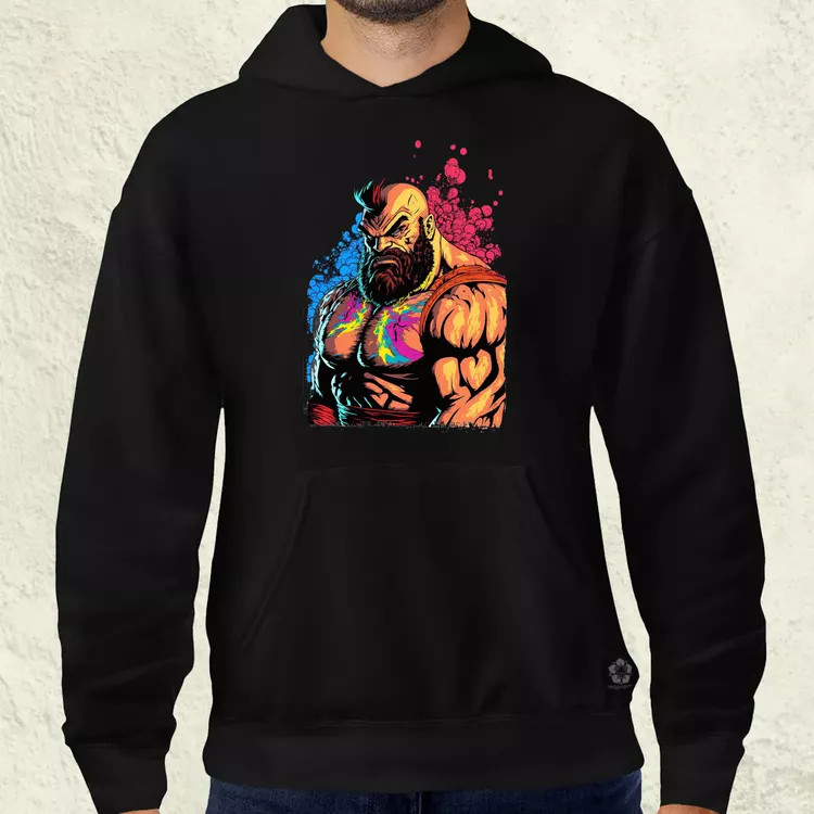 Street Fighter Zangief férfi pulóver