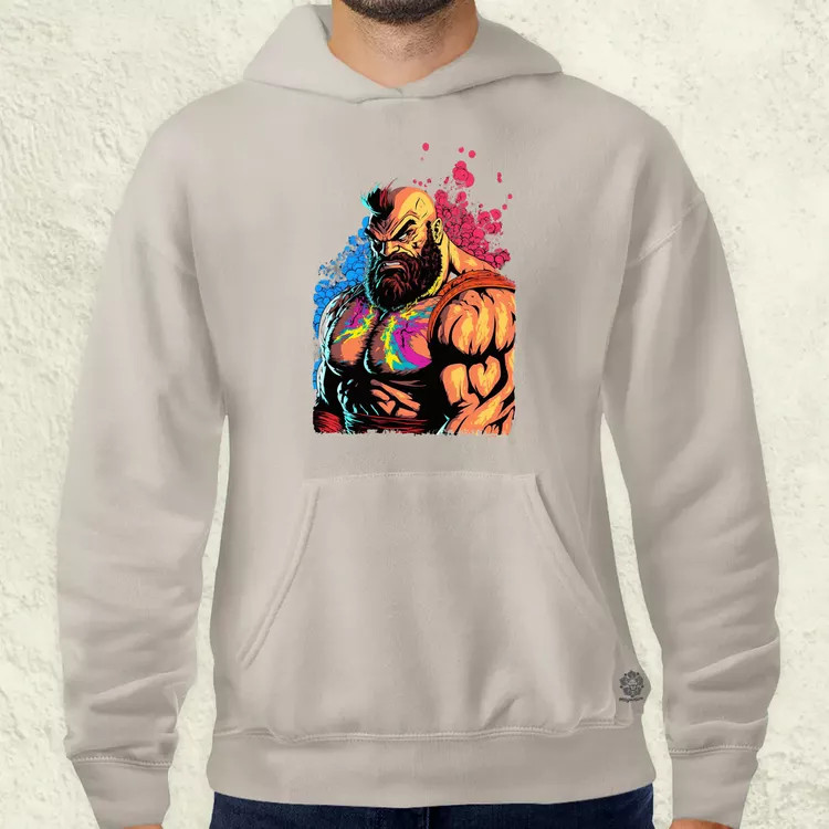 Street Fighter Zangief férfi pulóver
