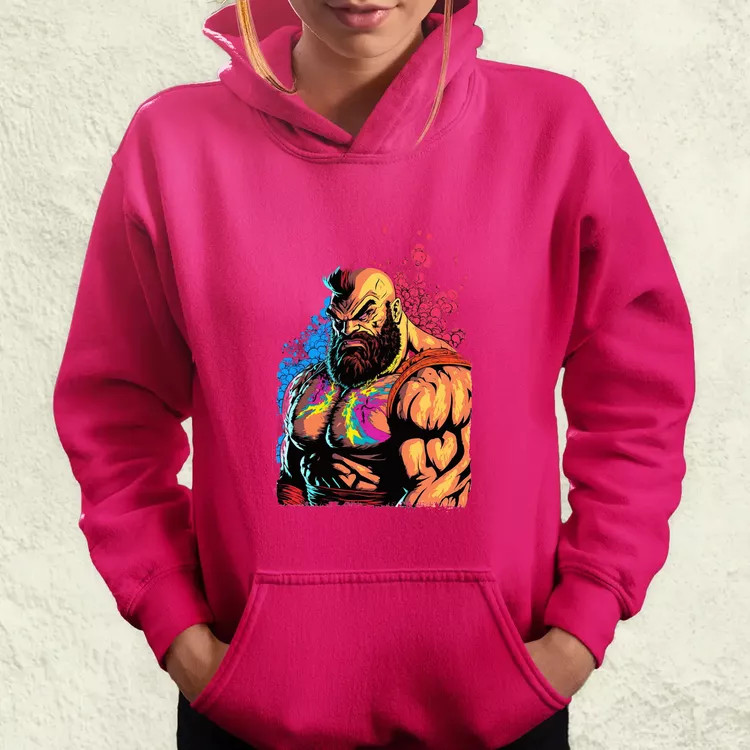 Street Fighter Zangief női pulóver