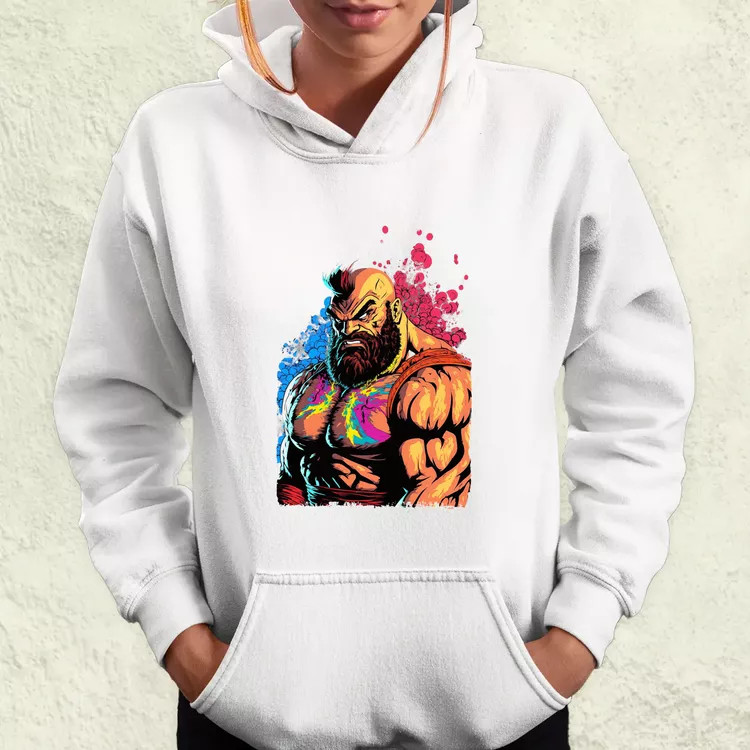 Street Fighter Zangief női pulóver