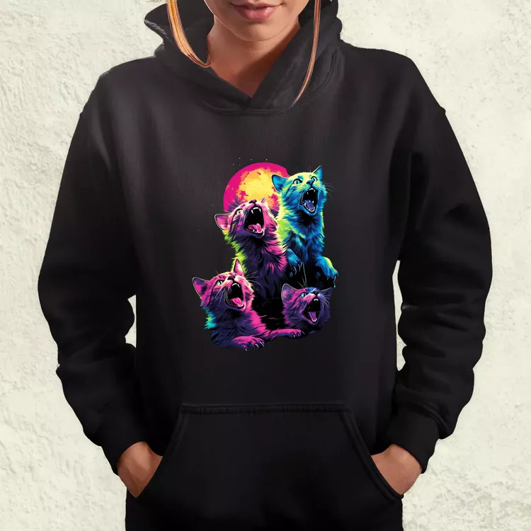 Neon nyávogás v1 női pulóver